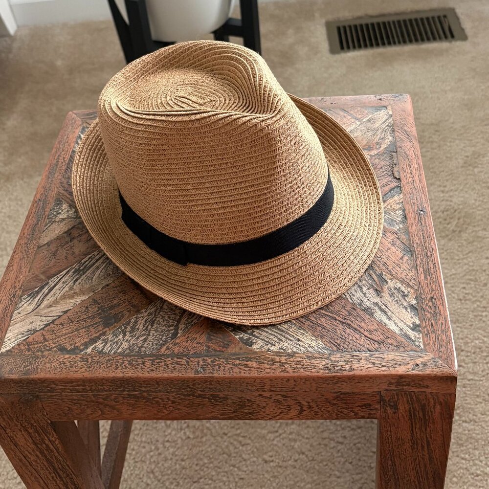 Sonoma Goods For Life Women's Natural (Tan) Packable Classic Fedora Size OS